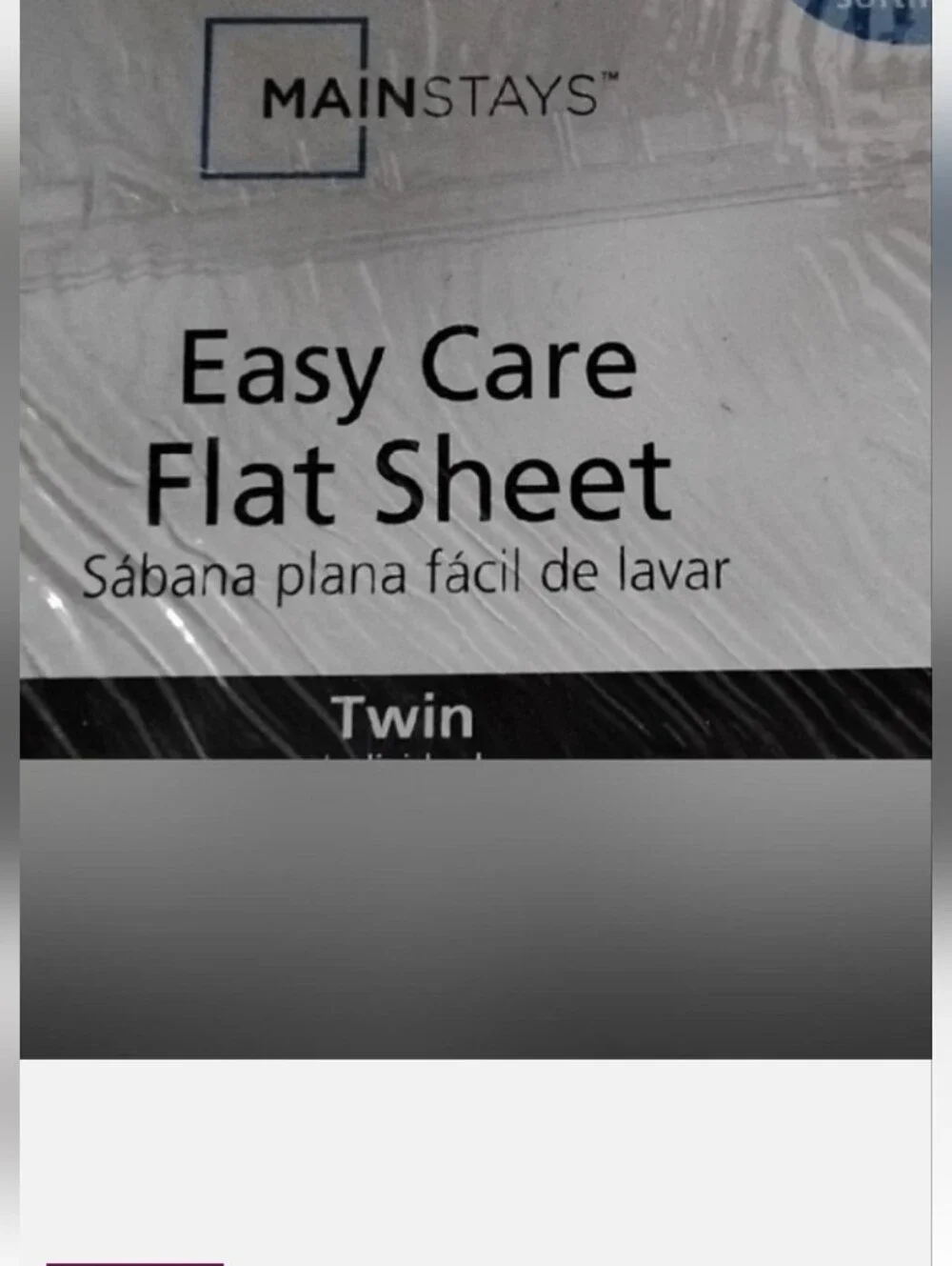 Mainstays Twin Sheets Set White